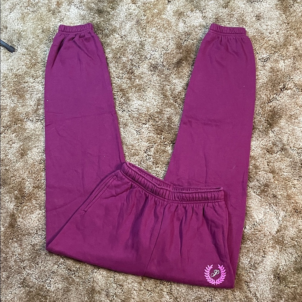PINK Victoria’s Secret Purple‎ High Rise Joggers Size Small